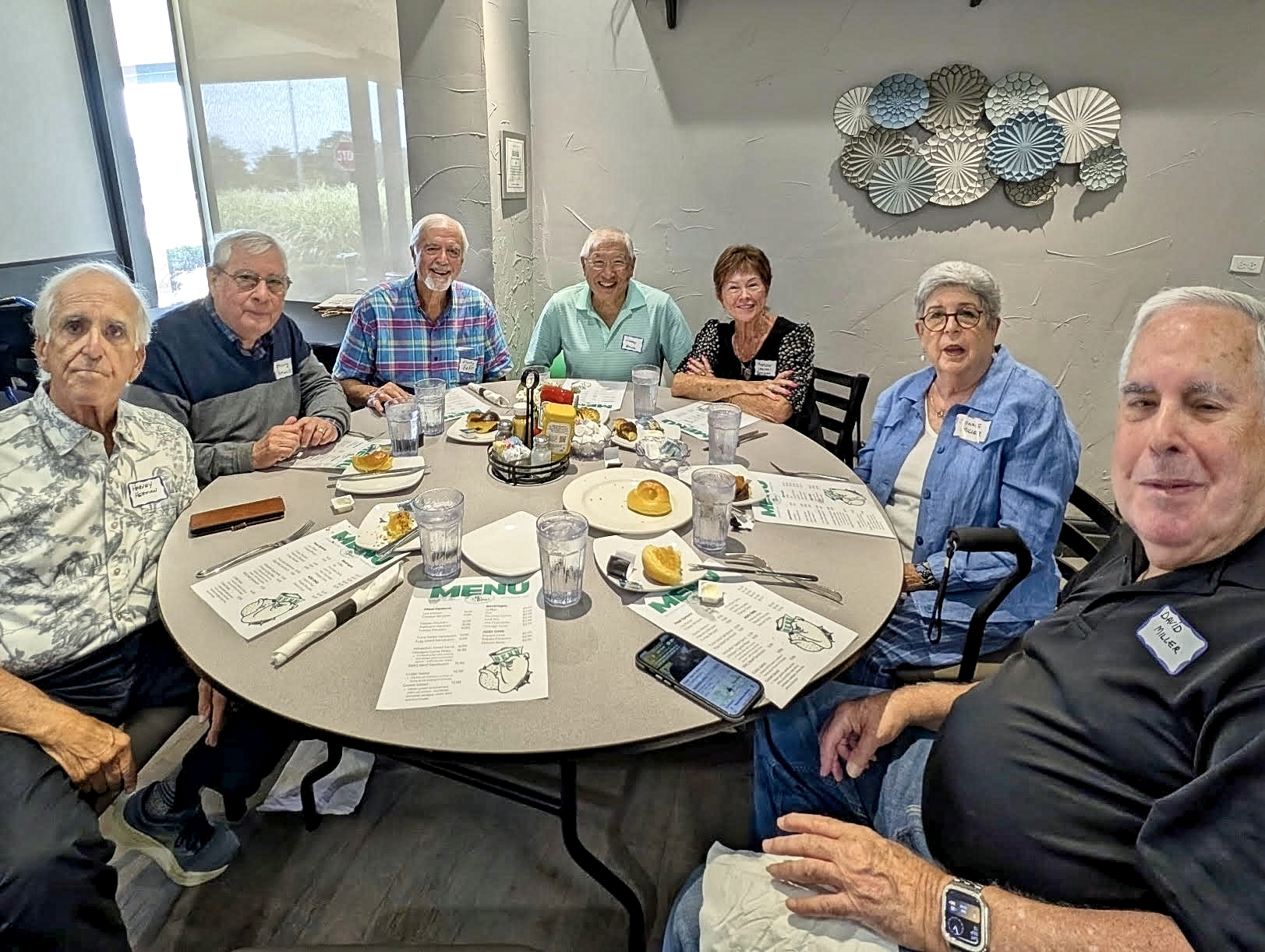Harvey Herman, Jerry Stock, Marty Behr, Harry Eng, Marlene Kolton, Bonnie Miller, Doug Miller