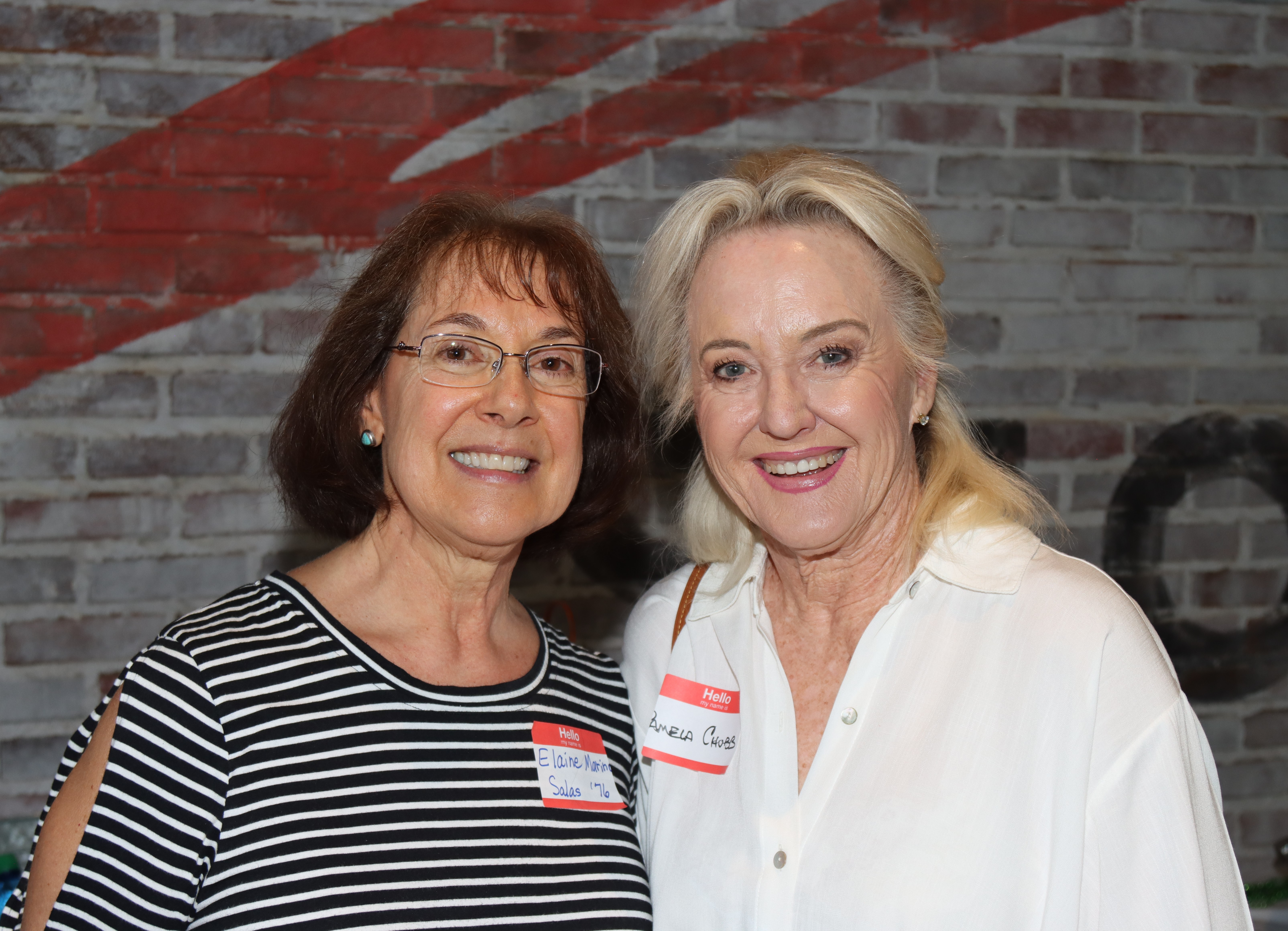 Elaine Salas '76, Pamela Chubb