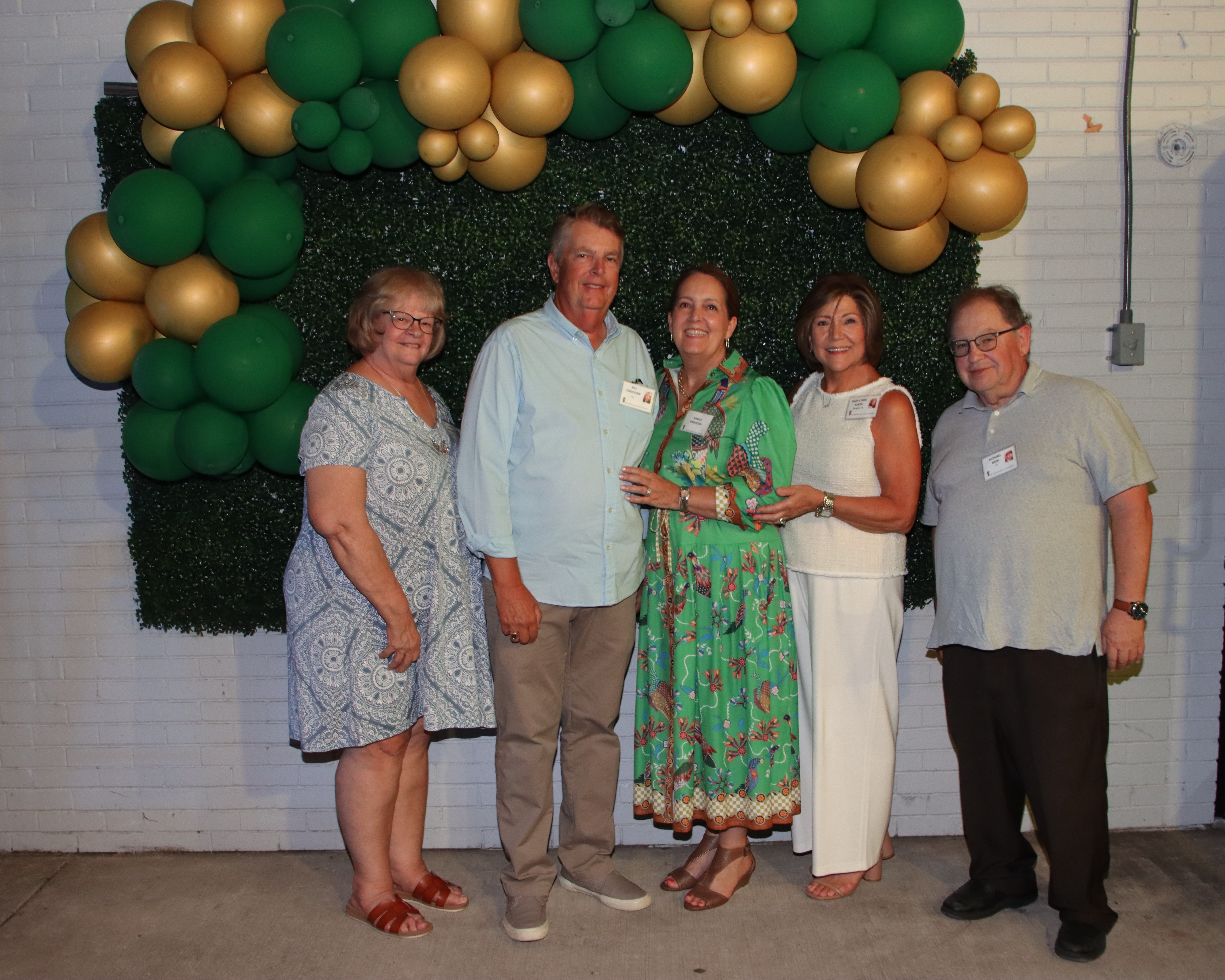 Cathy Niemeyer (Ontieros), Bill and Ronica Ondocsin, Mary Lynn Baker (Wright), Richard Beck