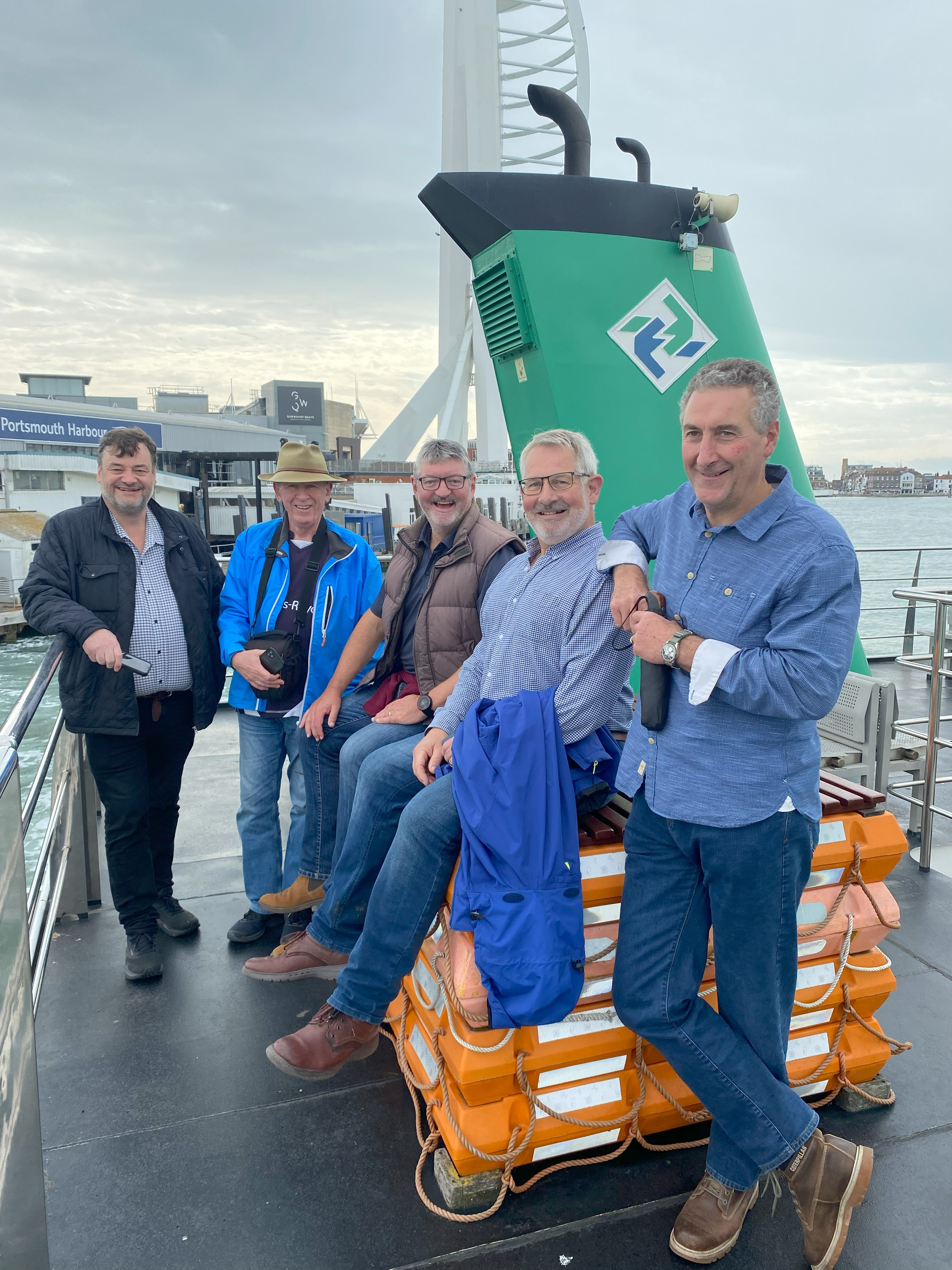 River Rep and his life raft muster.