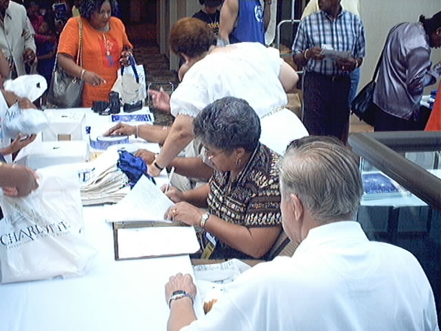 The South Carolina registration  crew-with help from Philly.