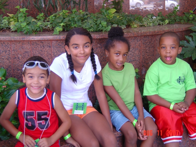 Cousins waiting to go to the park