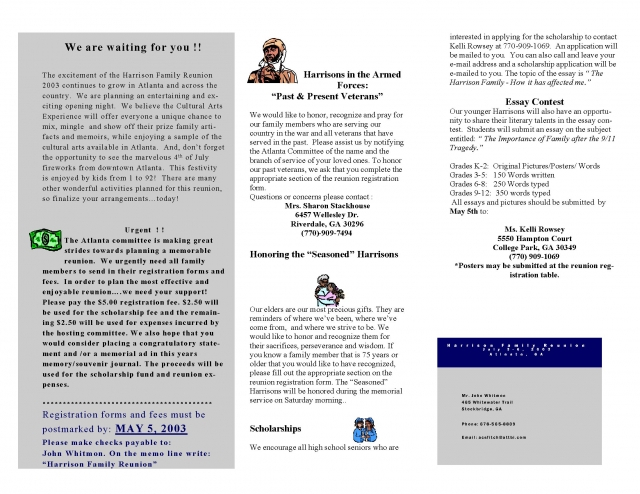 2003 News Letter Page 2