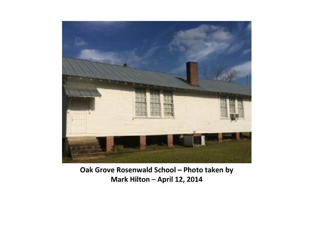 The Back of Oak Grove School