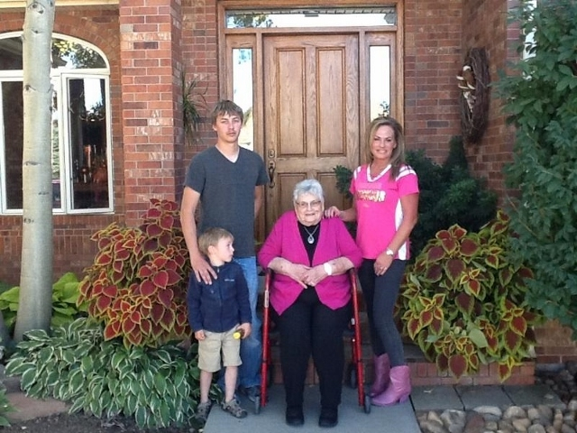 Moms visit to CO in 2013 for Mothers day at Judy and Greg Gablers home in Longmont. 