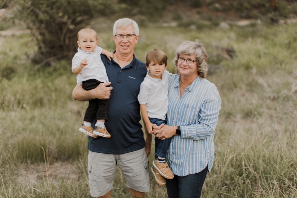 Curt and Cindy with grandsons Ezra and Arlo