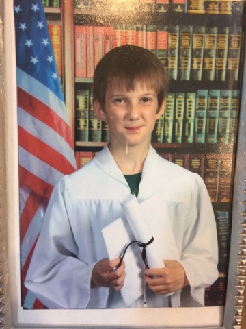 Cameron Graduates from Elementary School. 6th Grade and Middle School in the Fall