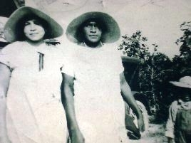 A friend with Jane Harrison (right)