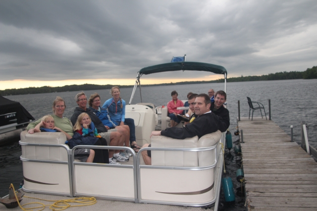The second pontoon boat