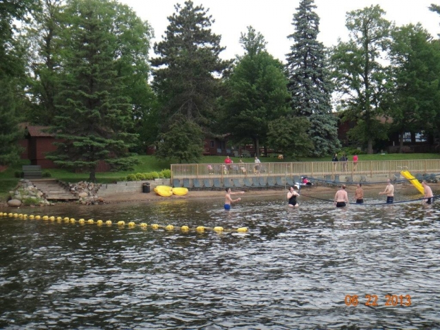 The swimming area