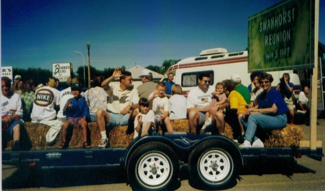 The float at the parade