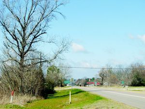 A street in Cuney, Texas