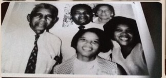 Burton Sneed Jr., Ira Price Sneed, & children Burton Jr., Benna and Bernice