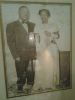 Wedding picture of Odie Wortham Sr. & Albennie Price