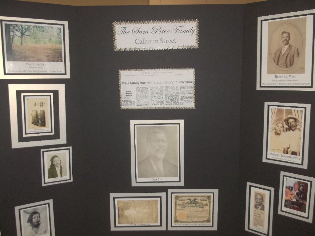 Price Family display board