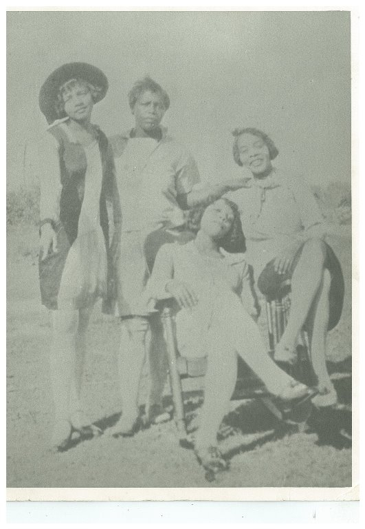 Price Sisters Inez left, Elizabeth, Bennie sitting front, Virgie sitting right