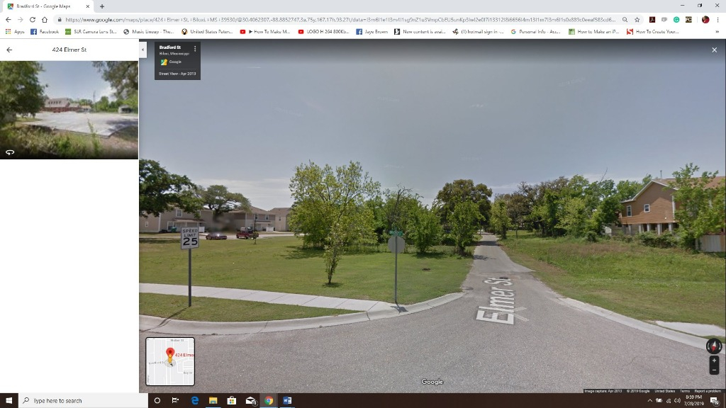 Biloxi, Mississippi , Location of Vernel and Annie Brown Home Purchased 1938