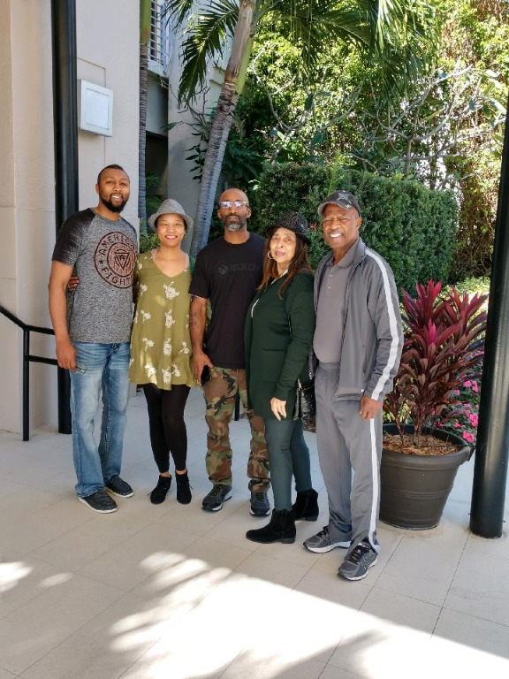 Left to right. Toney Cross, Melanie Cross. Omar Lott, Okie Cox Lott, Marvin Lott