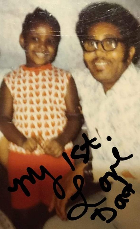 Jacqueline Cox( as a child)
and father David Cox