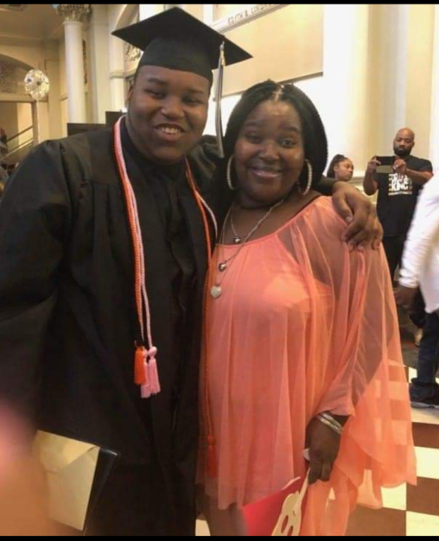 Jacqueline Cox and son Robert Roland III
