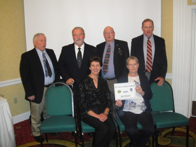 5th Platooners: Front Row- Linda Elwood & Sally Rock
Bach Row- Herb Robbins, Paul Elwood, Jackie Cook & Sam Rock

