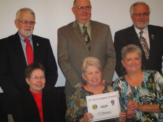 1st Platooners: Front Row- Jo Benson, Libby Britton & Annette Berney.
Back Row- John Benson, Fred Britton & Donn Berney
