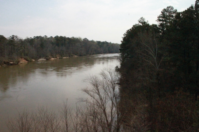 Chattahoocee River on the way to Fryar Field