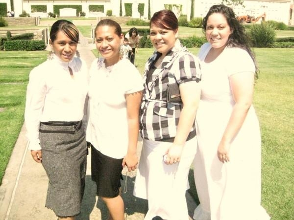 Soo Aho, Eshter Aho, Evalani Aho, and Denise Mua