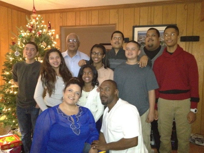 James Jr. and grands