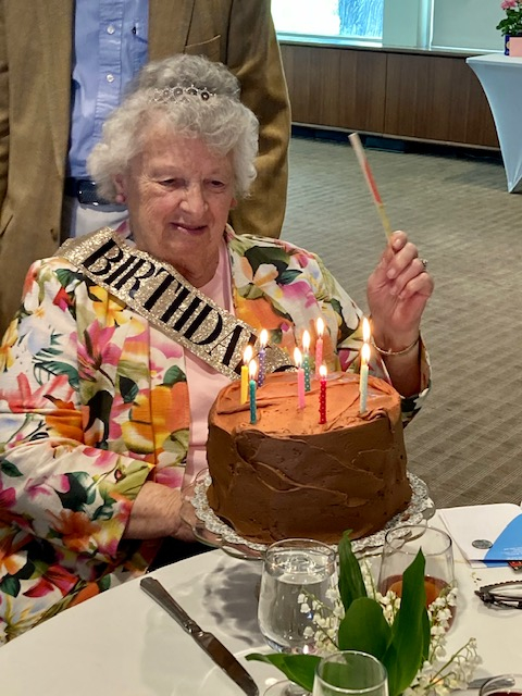 9 candles - one for each decade