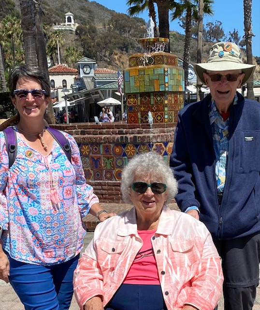 Susan, Dee and Jim on Catalina Island