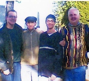 In 2002, three generations of Smiths visited the Fuller Family ancestral cemetery plot in Atlanta during Arthur Smiths 90th birthday. Left to right are Bryant - gen.4; Arthur - gen.3; Nyon - gen.5; and Arthur Jr. (Bud) - gen.4.