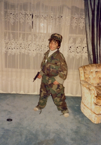 Raj in his military days