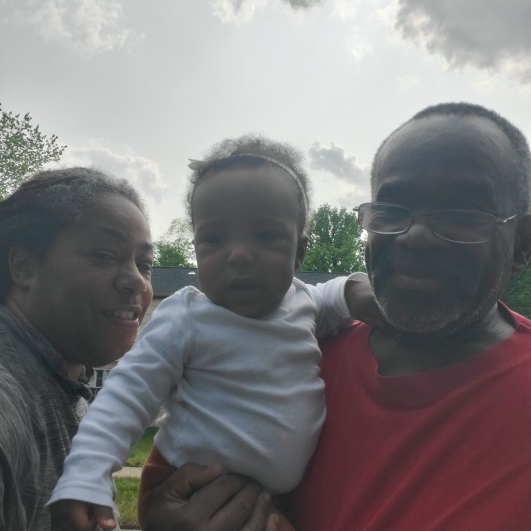 Lisa, Delila and Grandpop Andy