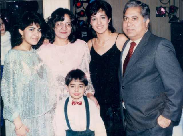 Raj and family at Priyas Sweet Sixteen