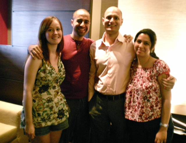 Raj with Emily, Mahika and Suchet
