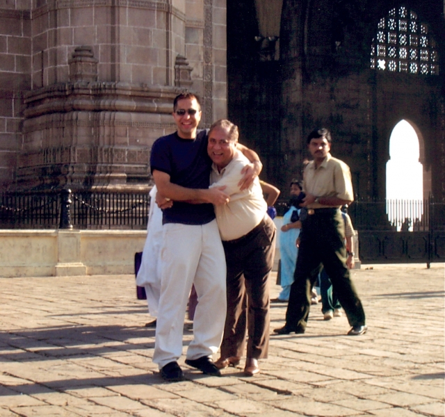 Raj and Dad in India