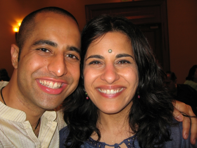 Raj with sister Priya