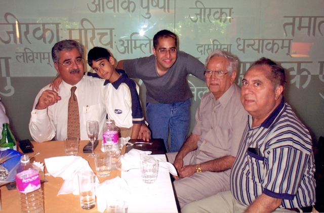 Rohet, Jivesh, Raj, Nandlal Uncle and Dad