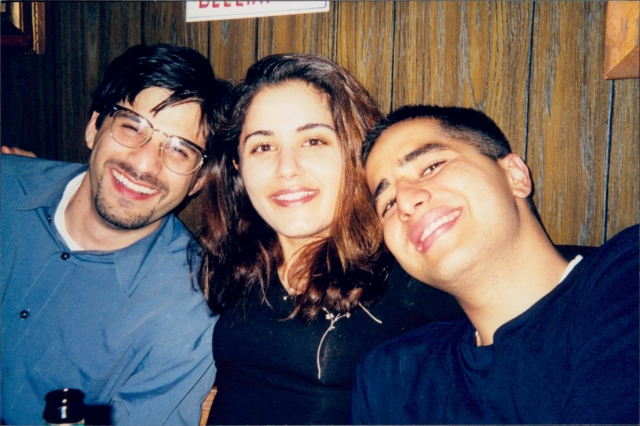 Raj with cousins Sudhir and Romy