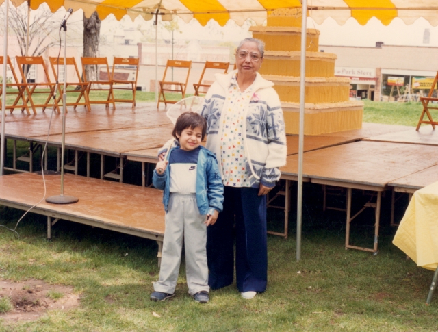 Raj and Naani (maternal grandmother)