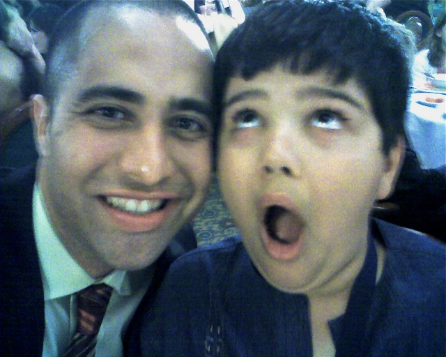 Raj with nephew Rohan