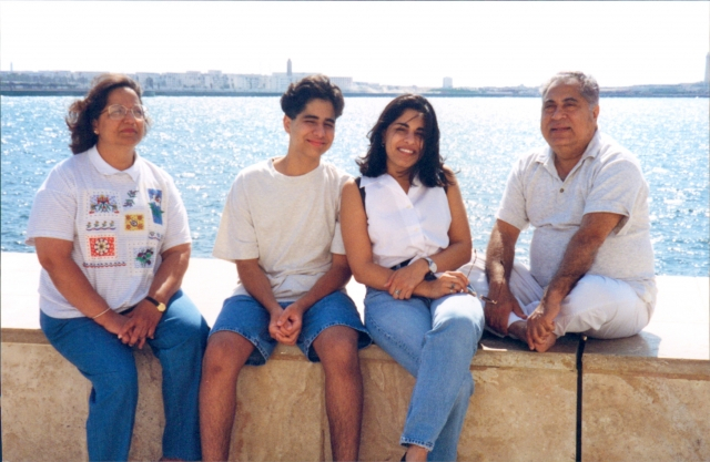 Raj and family in Morocco