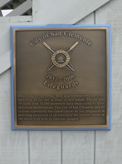 The new plaque under Tower Zero on the Pier!
