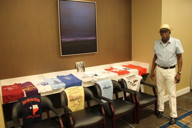 Reunion Tee Shirts on Display
