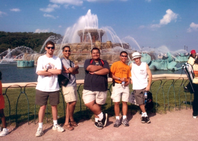 Raj and friends in Chicago