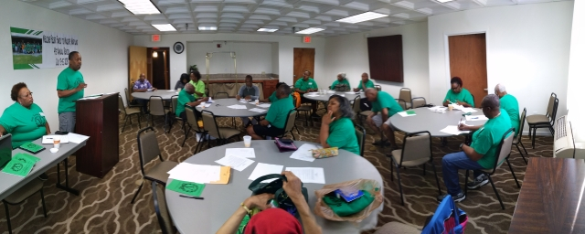 Panoramic view of the Felder business meeting.