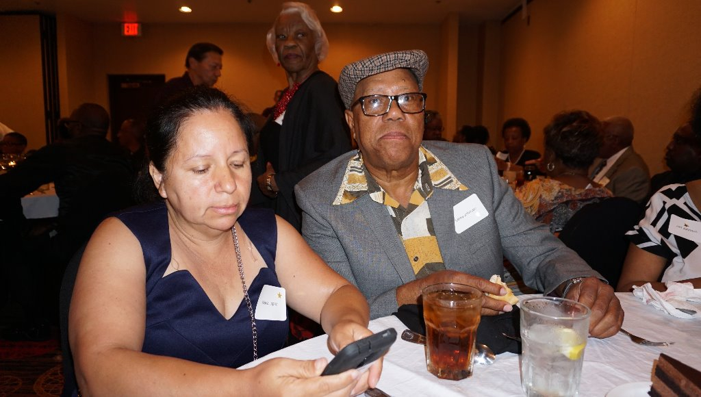 Leroy Johnson with wife, Maria.