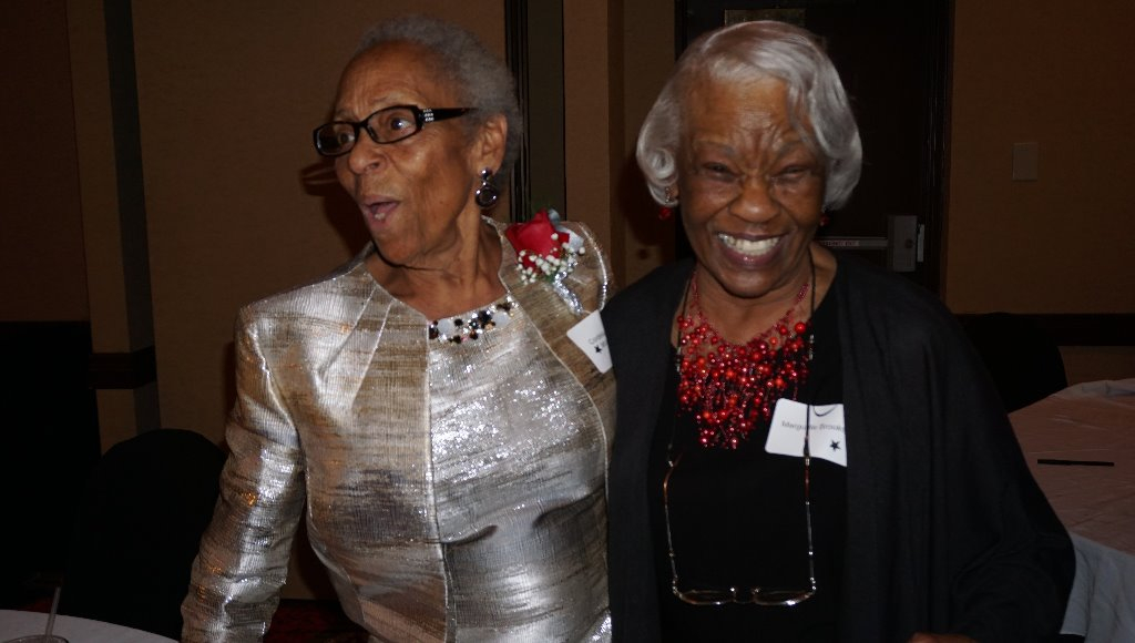The events family elders, Cordelia (age 80), and Marguerite (age 87).
