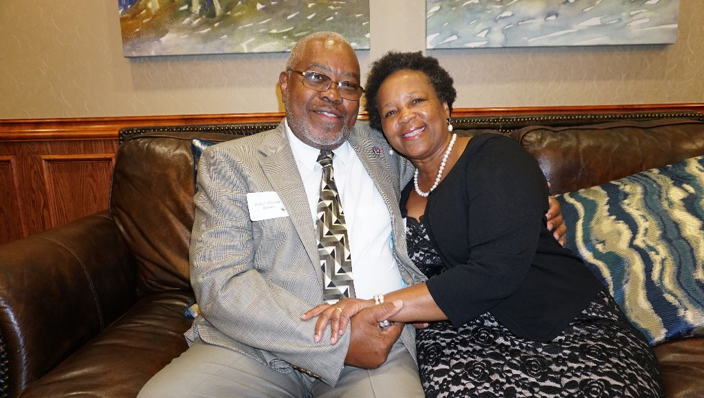 Mike w/wife, Dorothy.